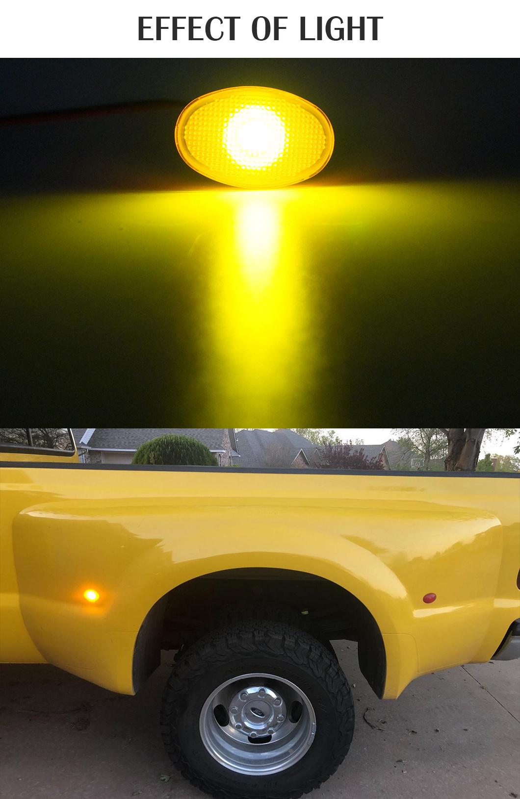Yellow Super Bright LED Marker Lights for Ford 1999-2010
