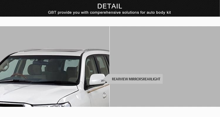 Gbt Car Accessories Side Mirror Cover with Light Year 2016 for Toyota Land Cruiser 200 LC200 Model