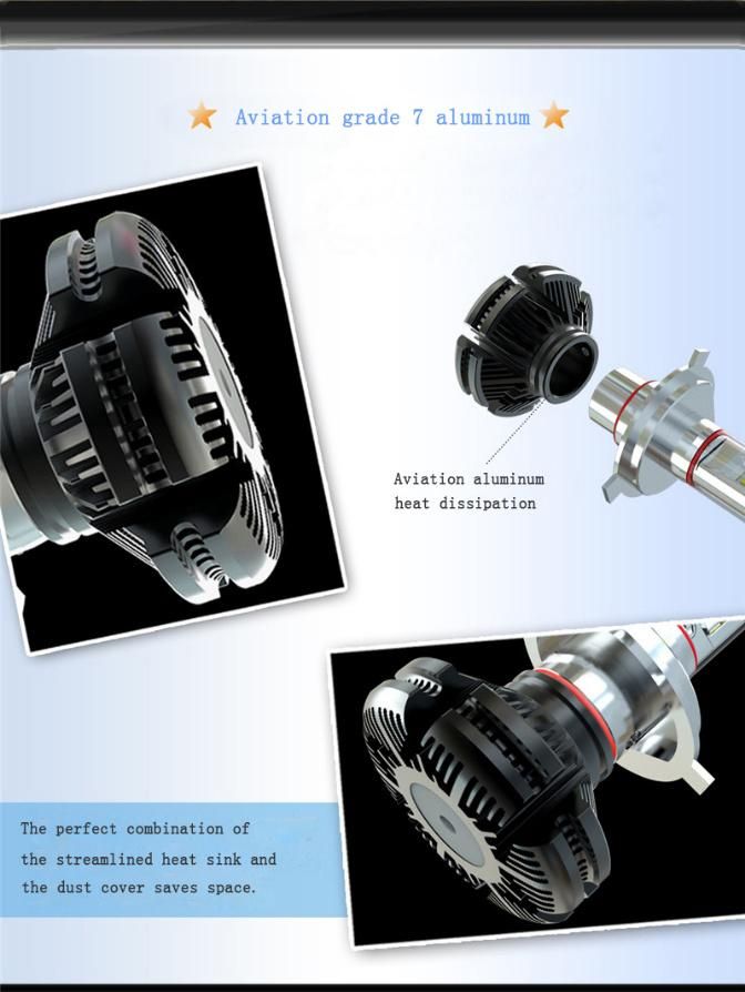 Manufacturer LED Headlight Kit 50W 6000lm X3 LED Auto Car Headlight 9005 9006 H7 H11 Zes Chip LED Petch