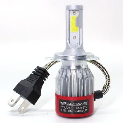 1PCS COB 9006 9005 H1 H11 H4 9004 H7 Hb4 C6 72W 8000lm LED Car Headlight Kit Turbo Light Bulbs 6000K Red