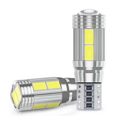 12V T10 5630 10SMD LED Canbus W5w Car Interior Light Tail Parking Lights Bulbs Dome Lights