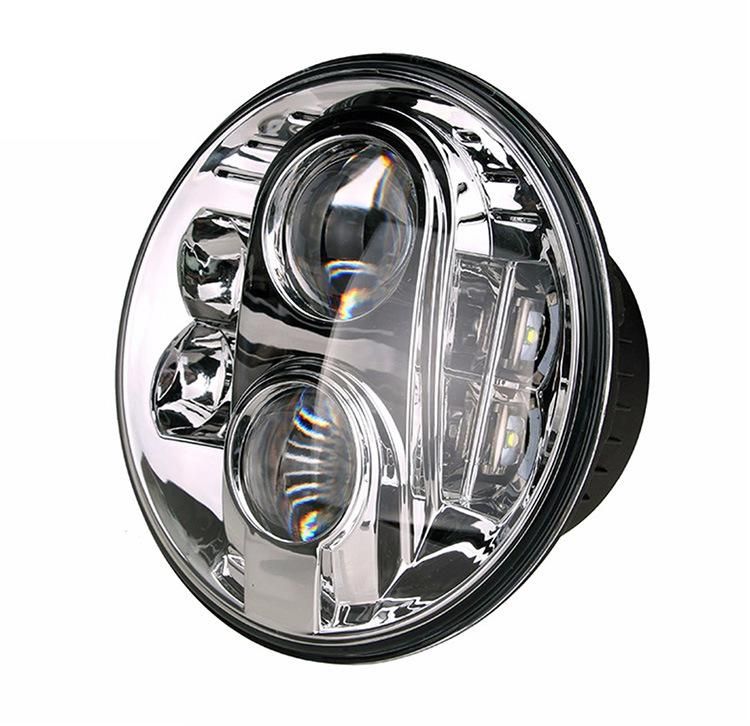 7 Inch 80W LED Headlight for Jeep Wrangler Lada 4X4 Defender High Low Beam 7" Round Headlamp