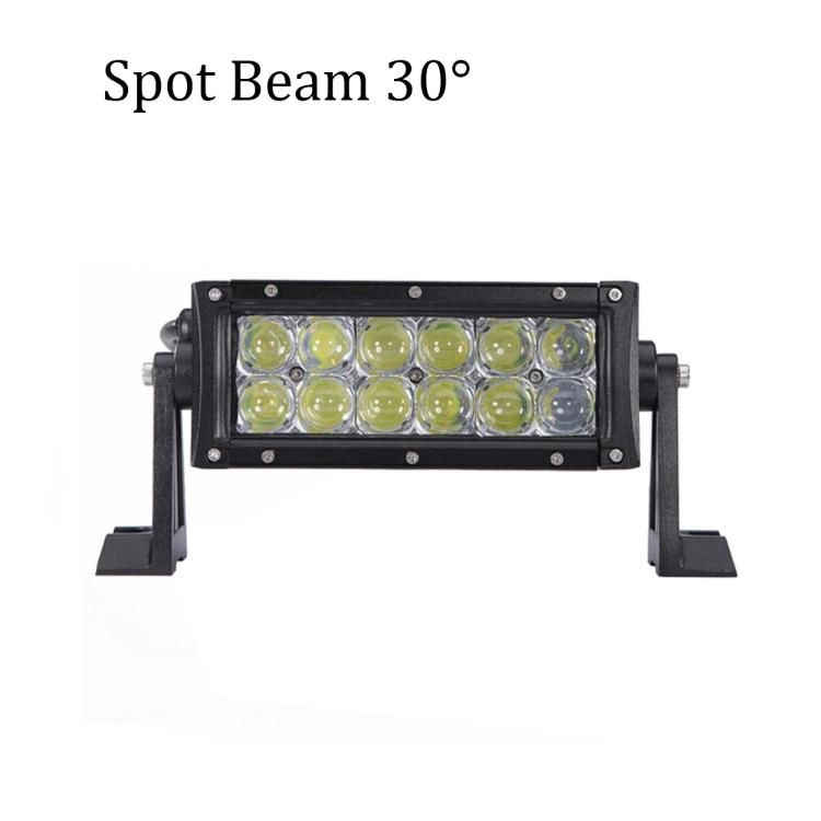 5D Lens LED Light Bar for 12V 24V Truck Offroad SUV 4X4 Flood Spot Beam 7" 36W LED Light Bar