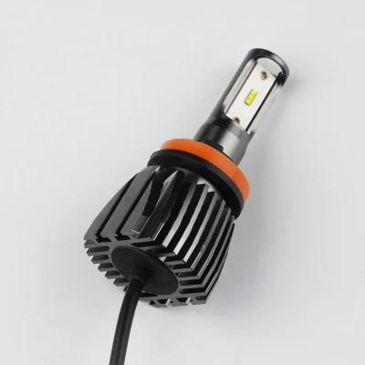 High Power Super Bright 4500lm High Low Beam Auto COB H4 H7 H11 9005 9006 Car LED Headlight