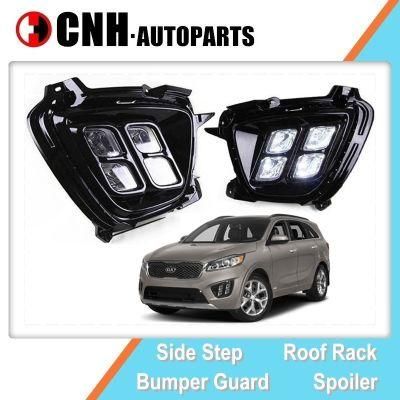 Auto Lights OE Style Fog Lamp Assy for KIA Sorento 2015 2016 2017 Daytime Running Light LED