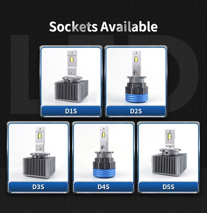 High Quality 6000K 85W D1s D2s D3s D4s D5s Series Car Headlights LED Bulb