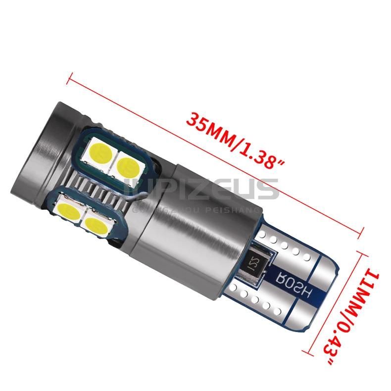 Latest T10 3030 10 SMD Canbus 600lm High Brightness DC12V 24V Light Bulbs Universal for Cars Trucks