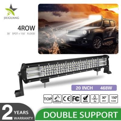 Super Bright 8d Reflector Waterproof IP68 468W 20inch CREE Four Rows Wholesale LED Light Bar