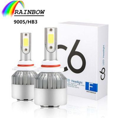 C6 LED H1 H3 H4 H7 H11 9004 9005 9006 9007 Car Headlights 6000K COB Auto Headlamp Bulbs Car LED Fog Headlights Lamps