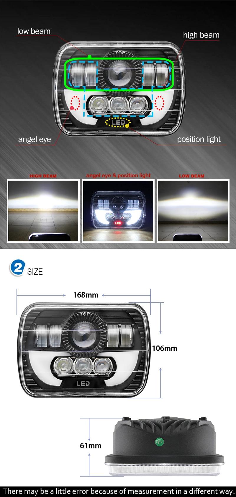 5X7 LED Headlight High Low Beam 7inch Truck LED Headlight 4X4