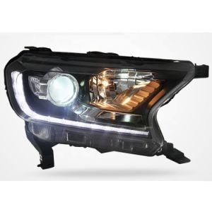 Ford 2015 Ranger Car Head Lamps Headlight Bixenon Projector Lens with LED Turn Indicator