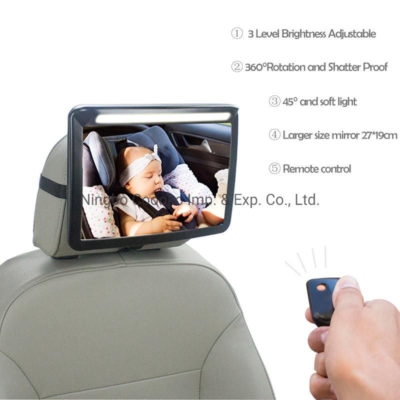Best Price High Quality Safety Baby Car Mirror with LED Light