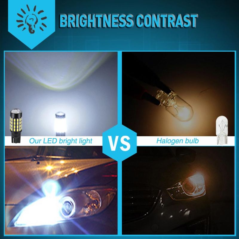 LED T10 W5w Canbus Car Light Bulbs Projector Lens for VW Touareg Passat B7 B5 B6 Auto Lamps