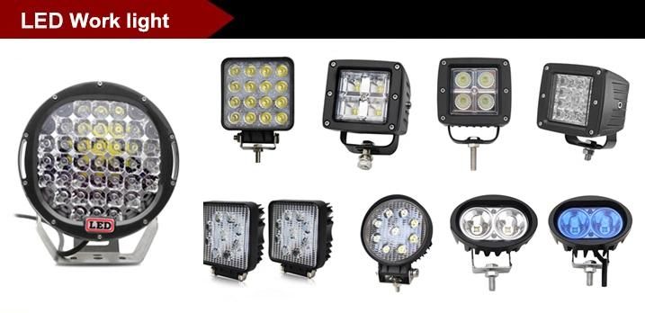 Truck 4X6 Inch LED Square Headlight, White Halo DRL Yellow Angel Eye Beam Trucks Offrord Conversion LED Headlights