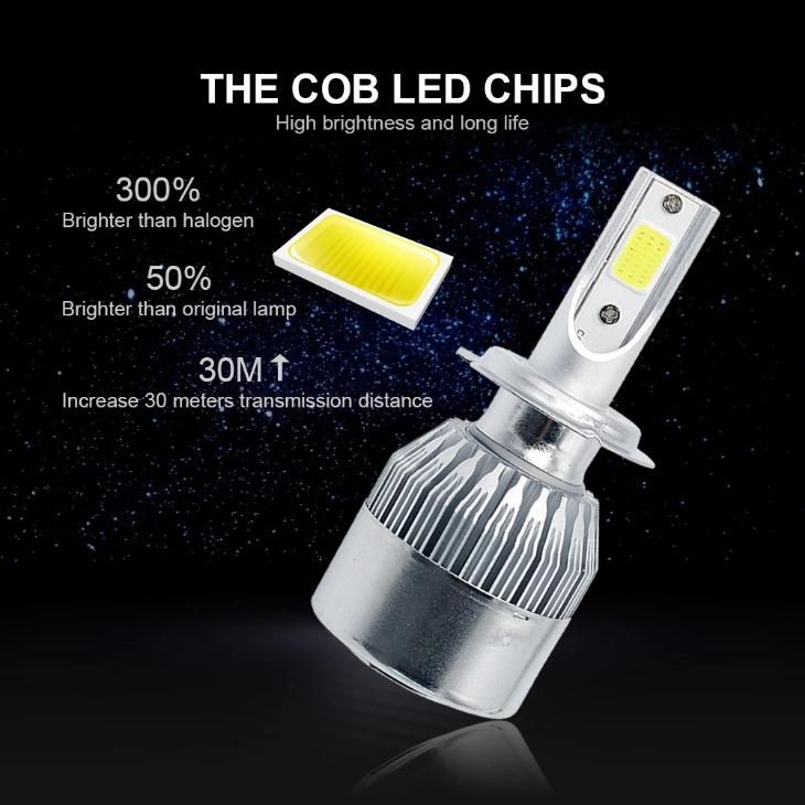 New Mini H4 H7 LED Car Headlight Kit 6000K 3000K 8000K 72W 12000lm H1 H11 9005 Hb3 9006 Hb4 H8 6000K Bulbs Car Accessories
