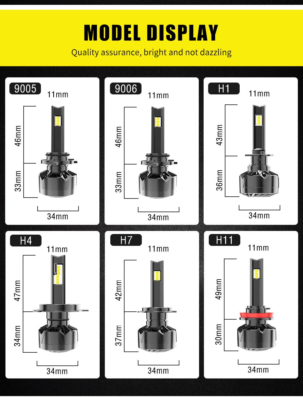 2020 Wholesale Super Bright Canbus Decoder Truck 24V 12V 9006 9005 H13 H7 H1 H11 H7 H4 Auto Car LED Headlight