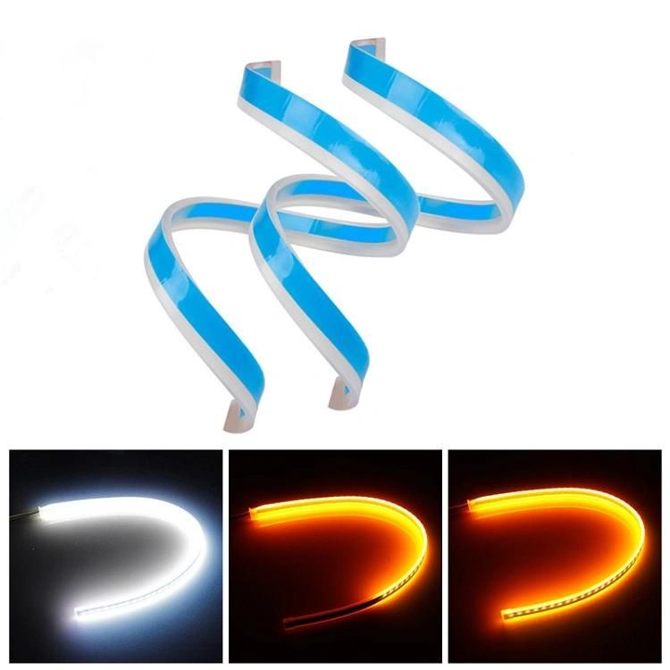 30cm 45cm 60cm DRL Flexible LED Tube Style Turn Signal Brake Lamps Daytime Running Lights Tear Strip Car Headlight