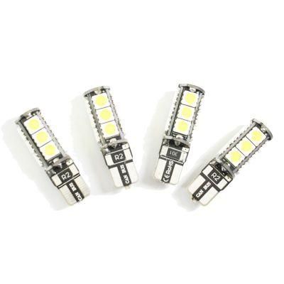 W5w T10 Canbus 13 SMD 5050 LED Error Free 13SMD 13LED 3 Chips 168 194 501 Car Clearance Light White Blue Yellow Green DC 12V