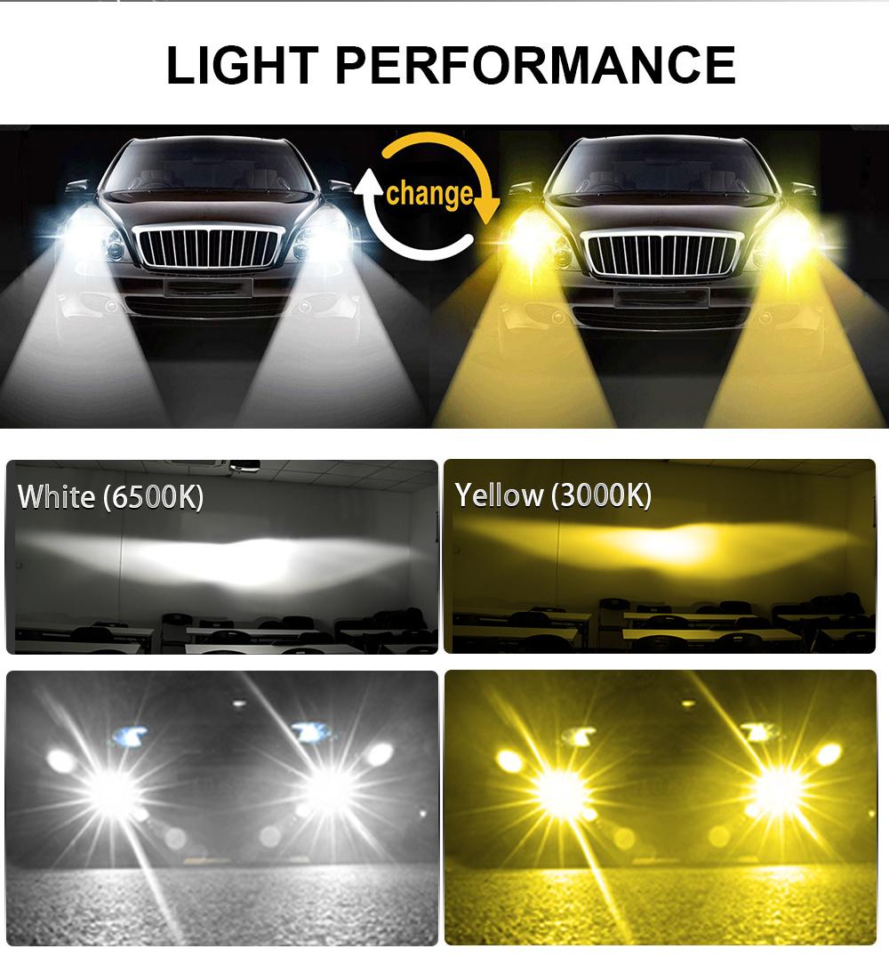 2X F2 Csp LED Headlight Headlight Bulbs Lamp Car Light 4800lm 6500K 4300K 3000K Auto Lamps