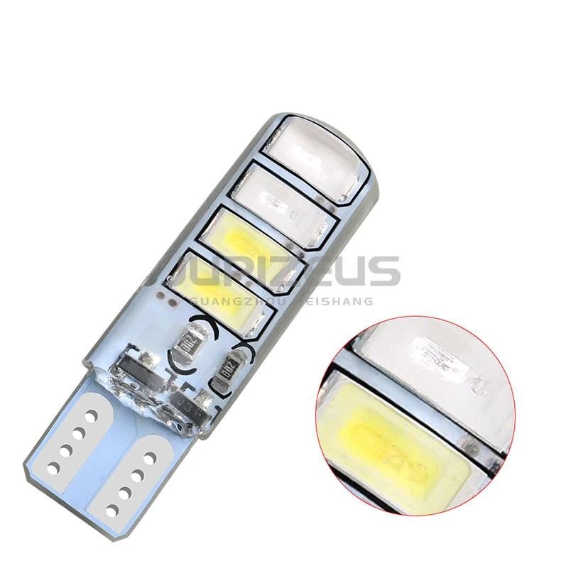 Factory Direct T10 5630 8SMD Silicone Flashing Two-Color LED License Plate Light Width Lamp Door Light