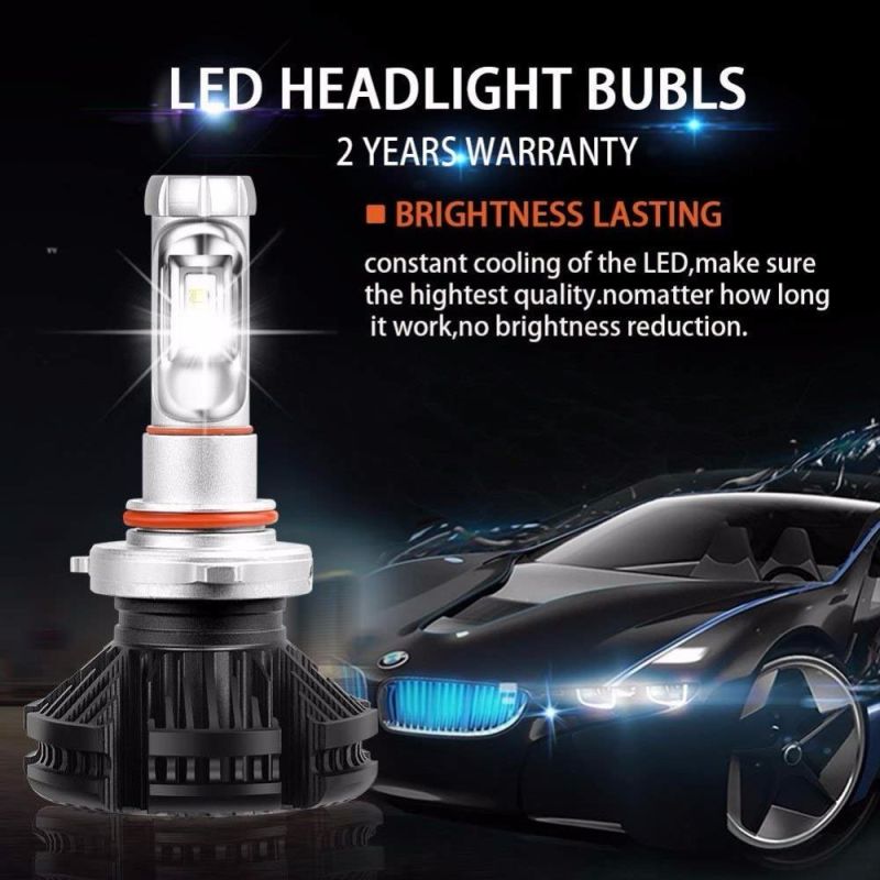 Automotive Lighting System Canbus X3 LED Headlights Lamp Bulb H4 H7 9005 9006 H8 H11 Car LED Headlight