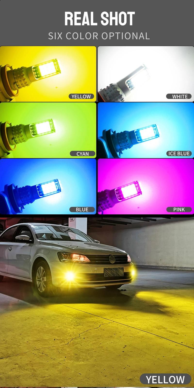 Fog Lights 30SMD H3 H4 H7 P13W Dual Color LED Car Light 9005 9006 H8 H9 H11 H16 Fog Lamp Automotive Day Running Lights