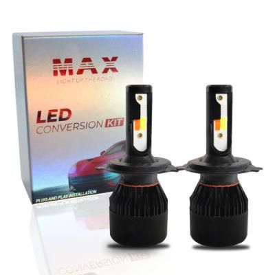 Hottest Sale 4color Car LED Bulb H1 H3 H4 H11 H7 Auto LED Headlight Four Color 9005 9006 H13