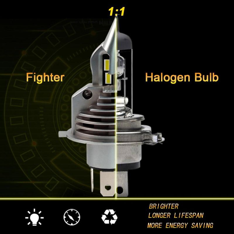 3200lm Car LED Q10 H4/9003/Hb2 Halogen Lamp Size Car Conversion Headlight Kit