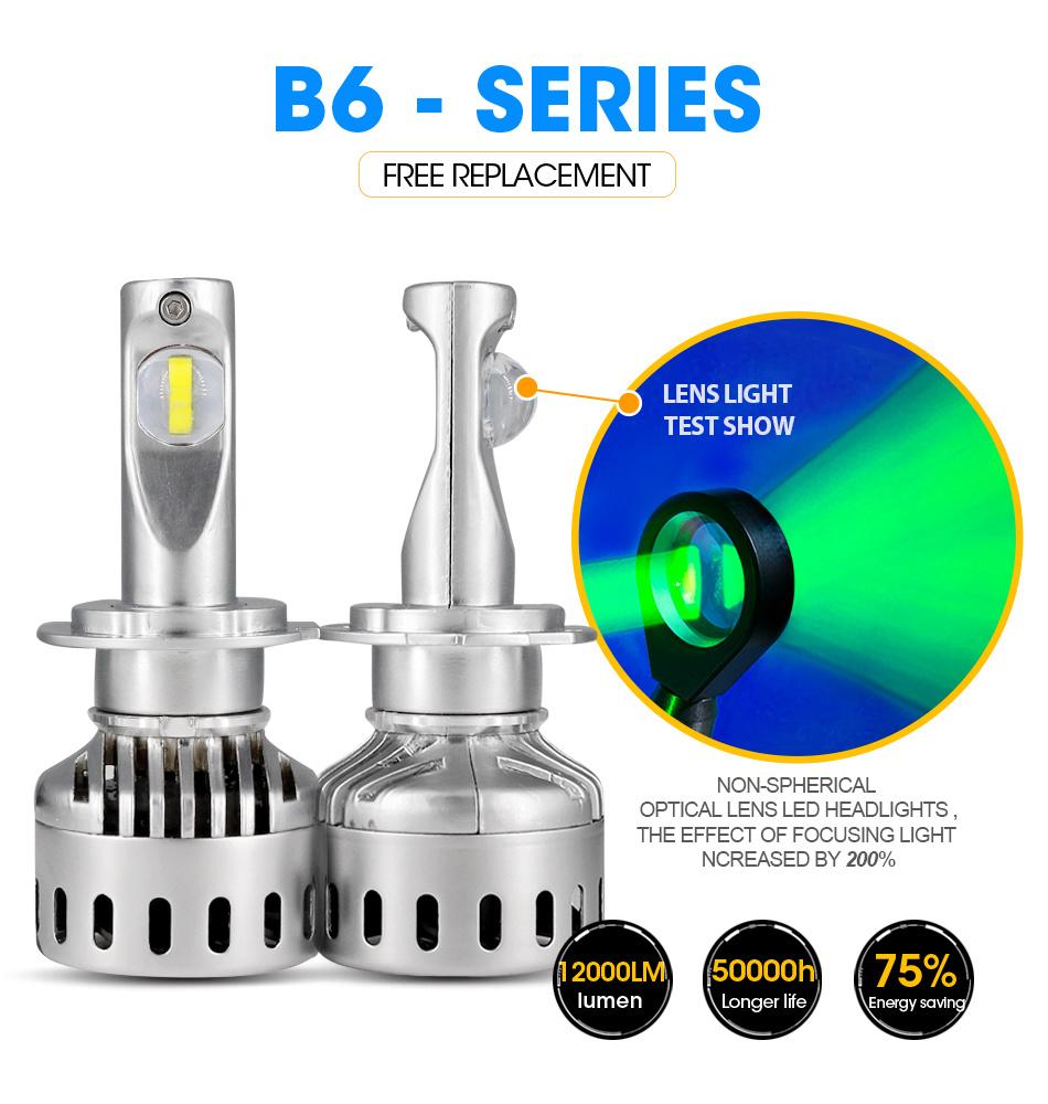 Super Bright 12000 Lm LED Car Headlight Bulbs for 9005/9006/H7/H11