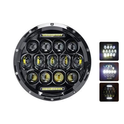 DOT E9 75W 12V Harley Motorcycle Jeep 7 Inch Round LED Headlight for Cars