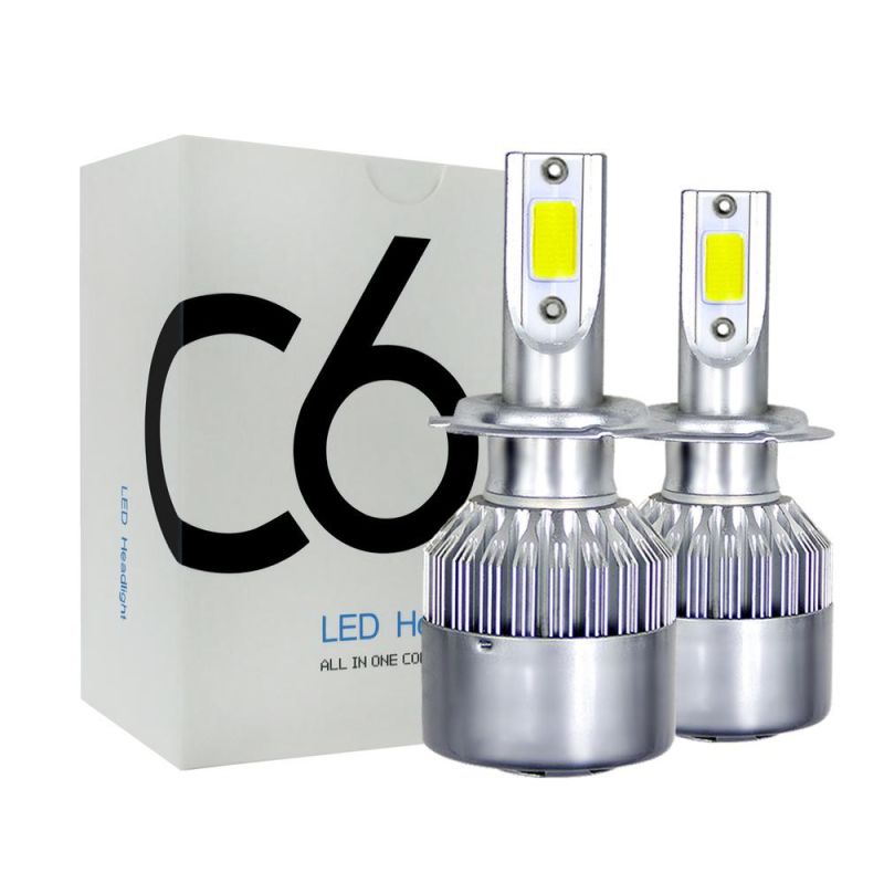 Wholesale High Power C6 Car LED Headlight Auto Lamp H1 H3 H11 H13 9007 9005 9006 Hb3 Hb4 5202 H4 H7 Auto Light 72W 8000lm
