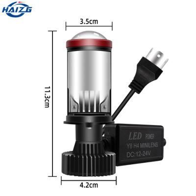 Haizg Double Beam H4 Y8 Lens Spotlight Car LED Headlight