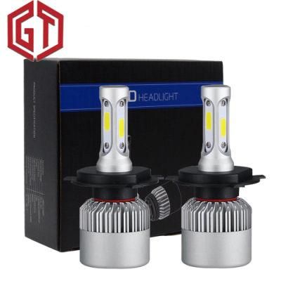 Auto Lamps LED Headlight COB 72W 8500 Lumens 6500K H7 H11 H4 LED Car Light S2 Car LED