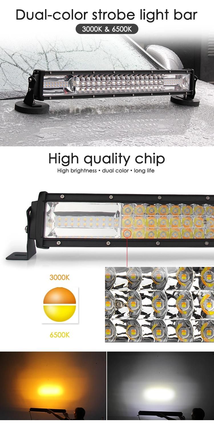3000K/6500K Dual-Color Strobe Light Bar