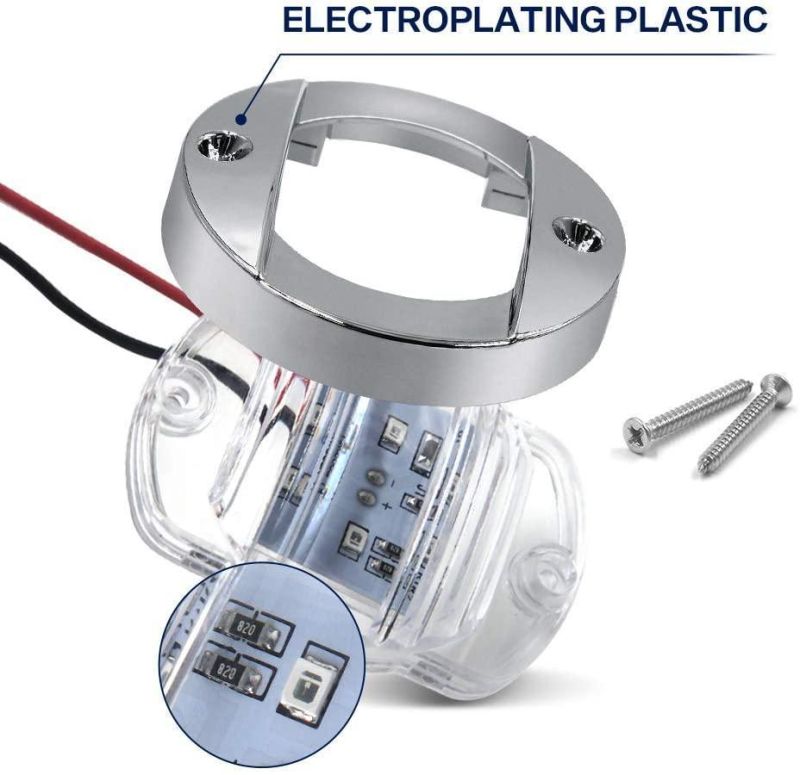Round Marine Boat LED Stern Lights Waterproof IP67 Cabin Deck Courtesy Light