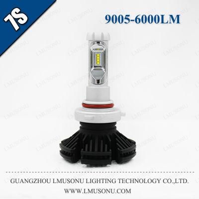 Lmusonu Car 7s 9005 LED Headlight Automobile Lighting 25W 6000lm 9005 LED Car Light