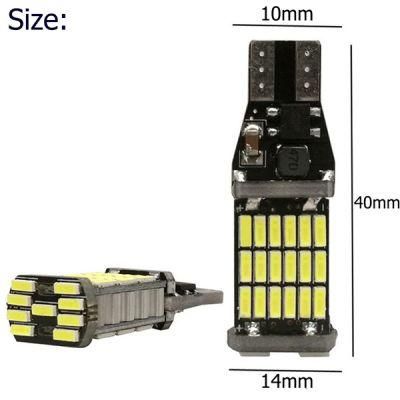 High Power T15 4014 45 SMD 12V 5W Canbus LED W16W No Error LED Light for Car Changing