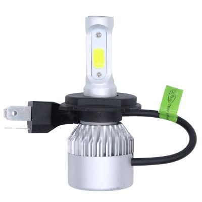 72W 8000lm S2 H4 COB Csp LED Headlight 6500K Hi-Lo Beam Car LED Headlights Bulb Head Lamp Fog Light 12V