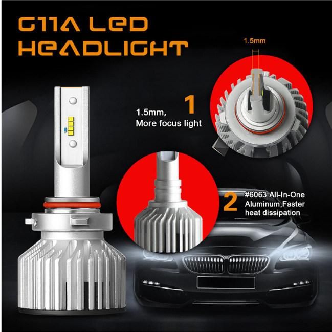 Factory Wholesale G11A 60W 6000K 6500 Kled Headlamp Bulbs H8 Car LED Headlight