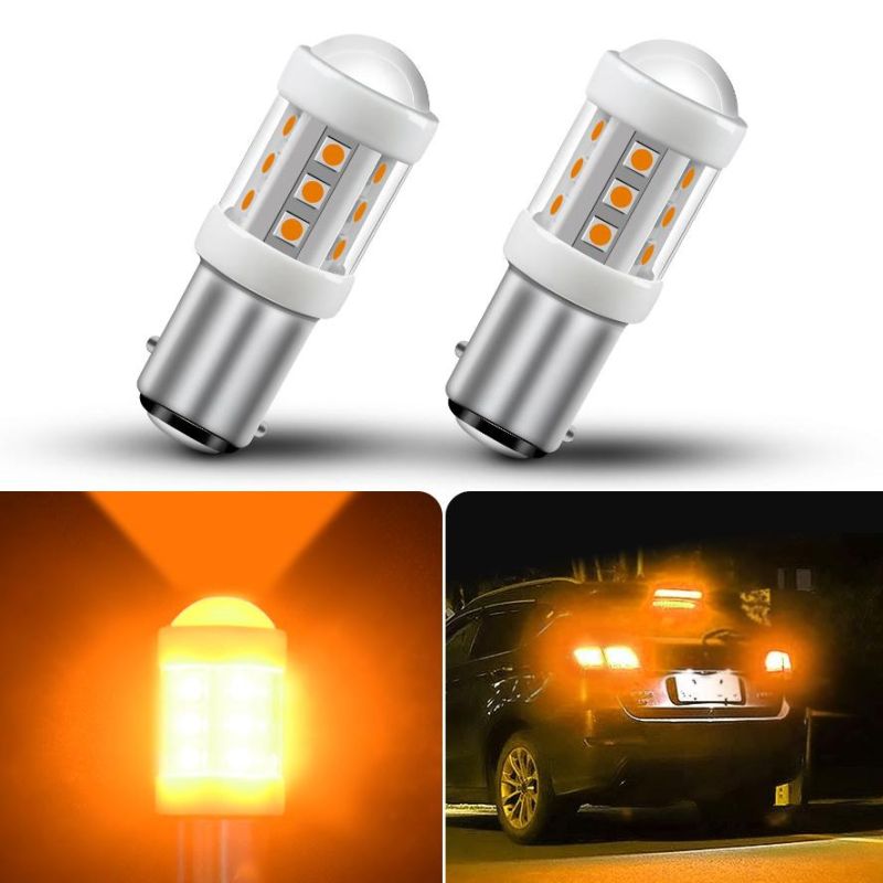 18SMD Ceramic Car LED Bulbs 7W 1156 1157 Brake Reverse Turn Signal Light DRL Car LED Light