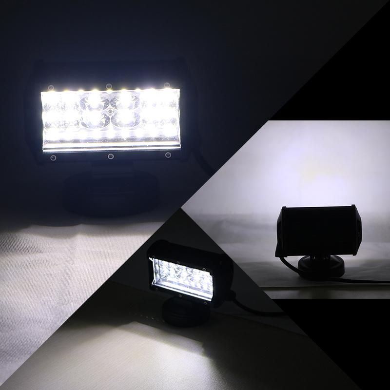 Quad Row High Power 90W Blue LED Flashing Light Bar