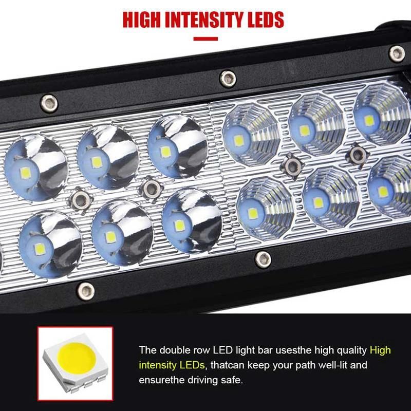 Straight Double Row 126W LED Strip Light Lighting Bar