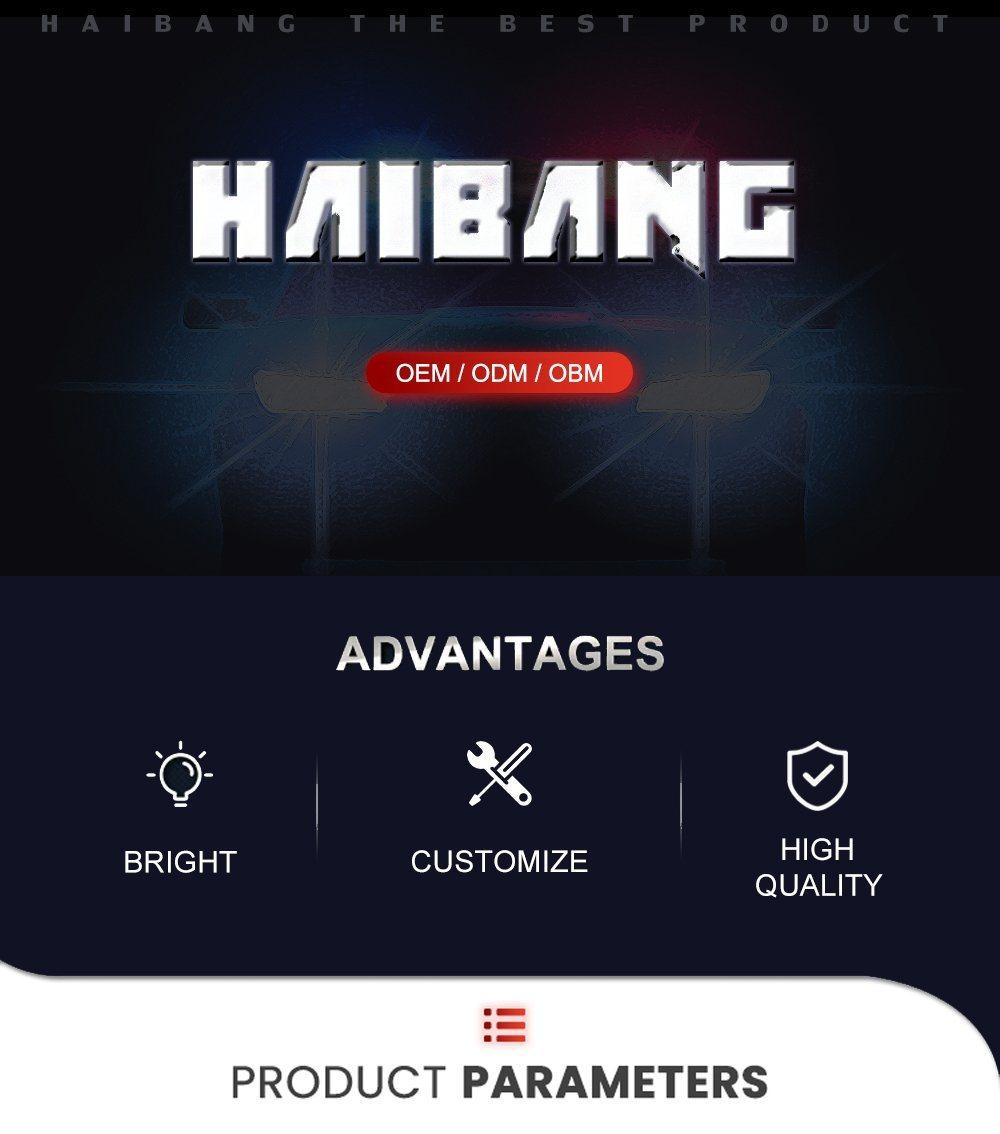 Haibang 6 LEDs Red Blue Green Dash Warning Light for Car Front Windshield