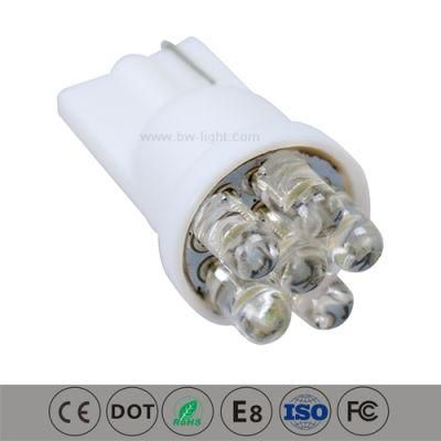 T10 Wedge W5w 194 168 LED Car Bulb (T10-WG-006Z03AN)