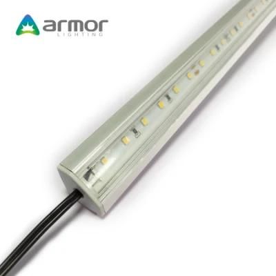 Factory Manufacturer Magnet LED Strip with SMT2835 Lamp 12V24V 153LEDs Hard Light Article Lights Aluminium Shell +PC Cover