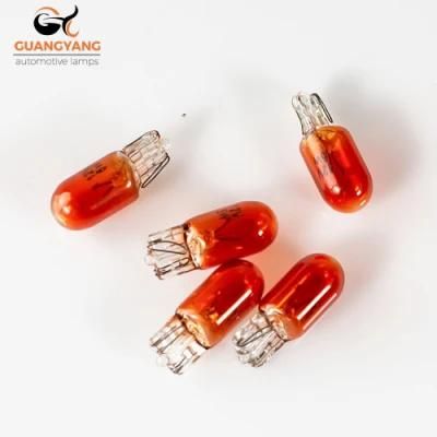 T10 12V 5W Car Halogen Bulb Car Interior Bulb Amber Color