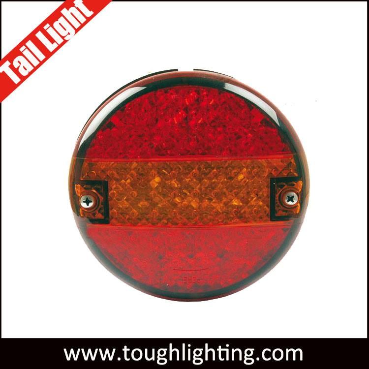 12V/24V E-MARK Round Hamburger Aftermarket LED Truck Tail Lights