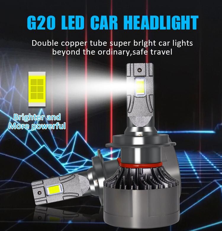 Car LED Light High Power Bulb 6000K H4 LED Car Bulb 9005 9006 880 H7 LED G20 H7 H4 LED Headlight