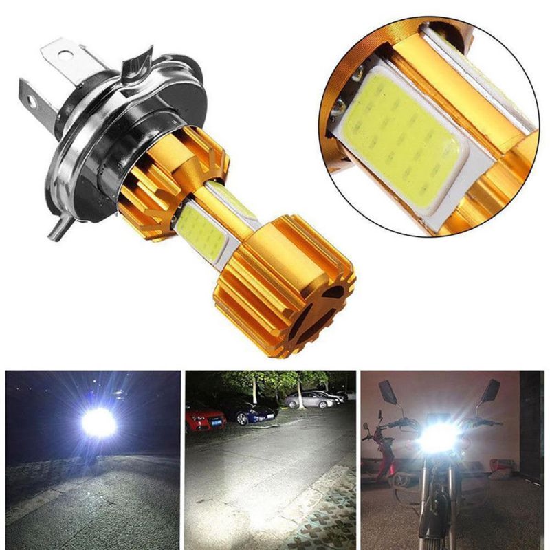 Motorcycle Light Single Claw Three Sides Double Claw H4 Single Side Glowing Electric Car Headlights Modified Headlights