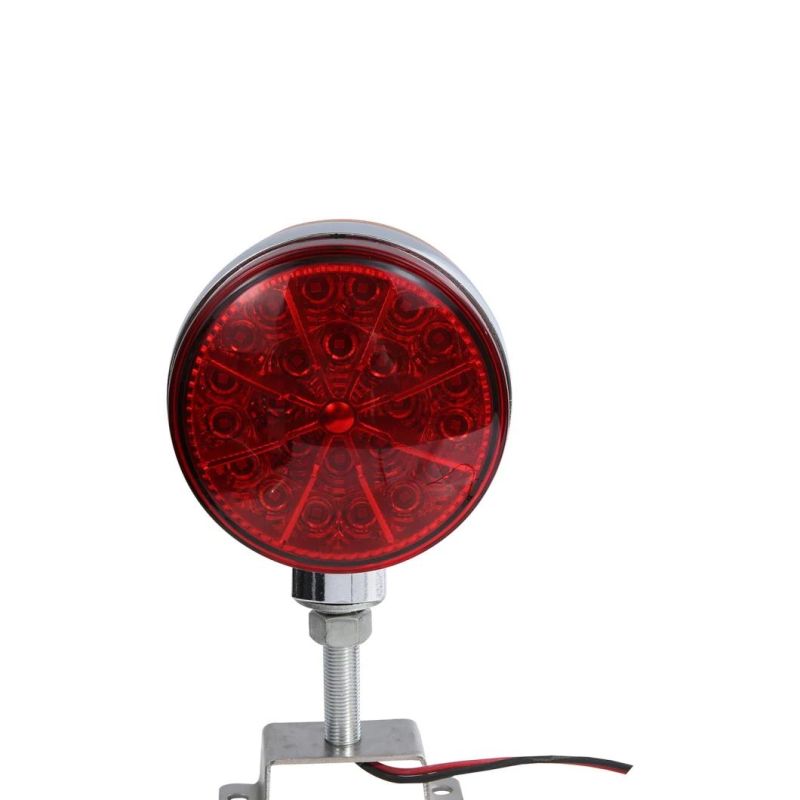12V/24V 4.25" Red/Amber Lens LED Tractor Signal Tail Lights